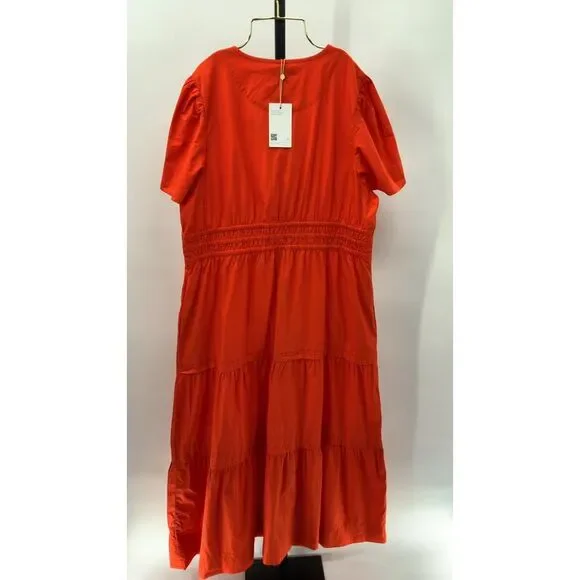 Quince Vibrant Orange Dress - Picture 2 of 2